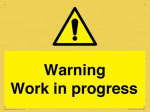 Warning Work in progress